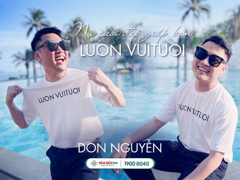 don nguyễn rạng rỡ với răng mặt dán sứ veneer